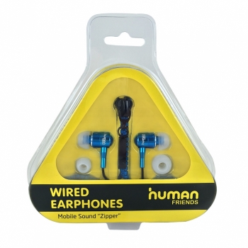 Human Friends Zipper Blue